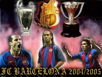 les stars de fc barcelonne la championne